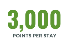 Earn 3,000 or more points per stay.